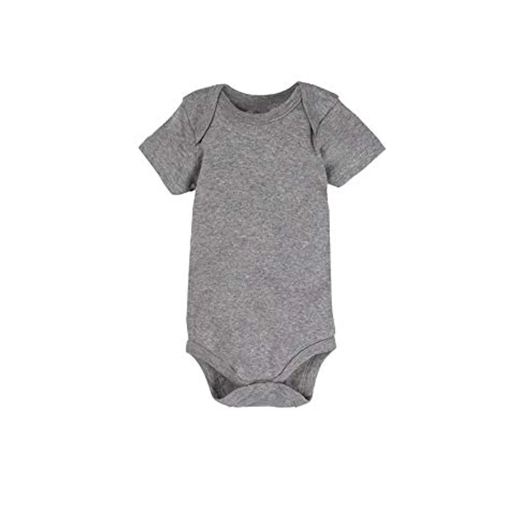 Oem Service Organic Cotton Baby Onesie Bodysuit Short Sleeve Infant