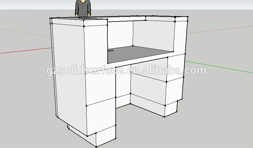 Receptionist Reception Counter Reception Desk Marble Furniture