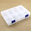 8 Compartments Transparent Plastic Storage Box for Sewing Accessories