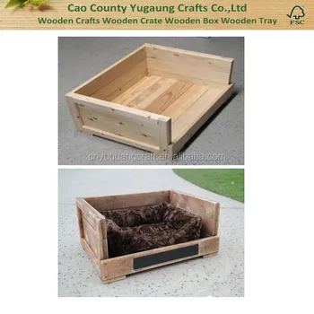 2016 Hot Wooden Pet Beds Cat Dog Wood Sleeping Bed Solid Wood Pet
