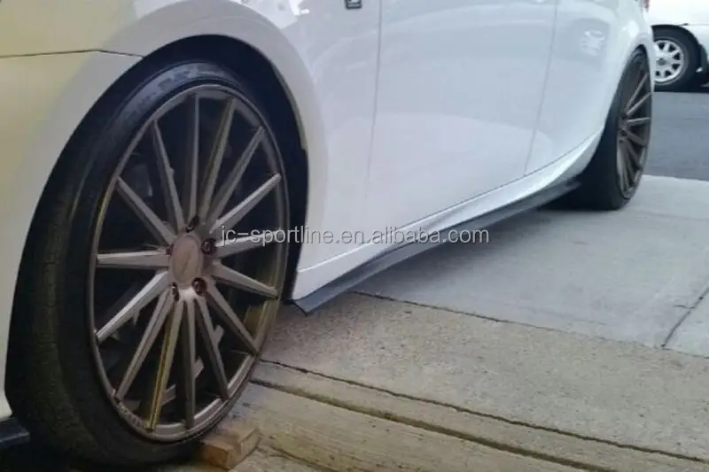 Flexible Rubber Extended Universal Car Side Skirts For Sedan Coupe Car