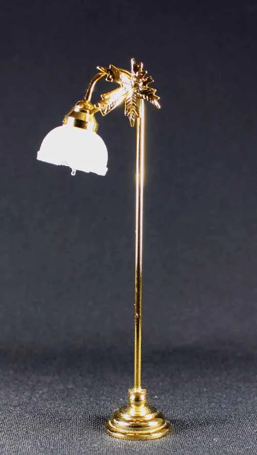 1/12 Miniature Led Lights Dollhouse Floor Lamp Kids Toys Flower Post