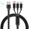 3 in1 Micro USB Type C for Lighting Charger Cable Stable Good Quality USB Cable