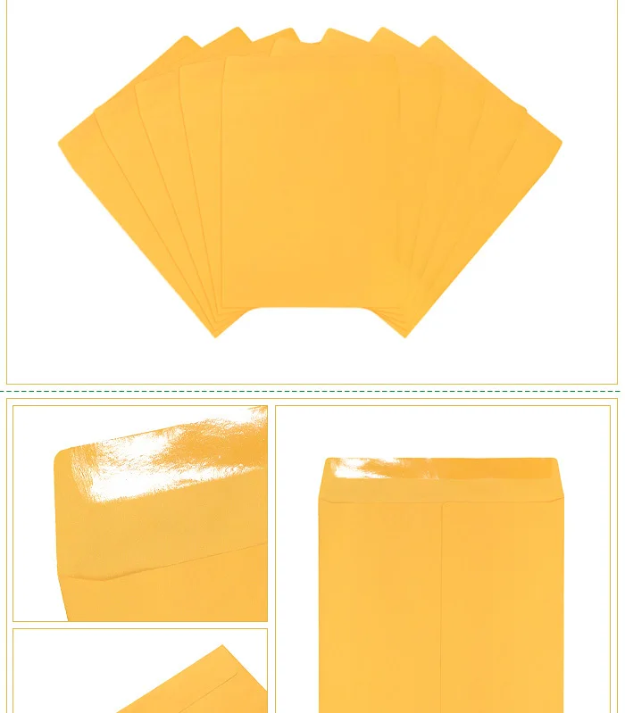 Peel & Seal Selfadhesive Envelopes Hign Quality Golden Kraft 100gsm Paper Envelope Buy Kraft