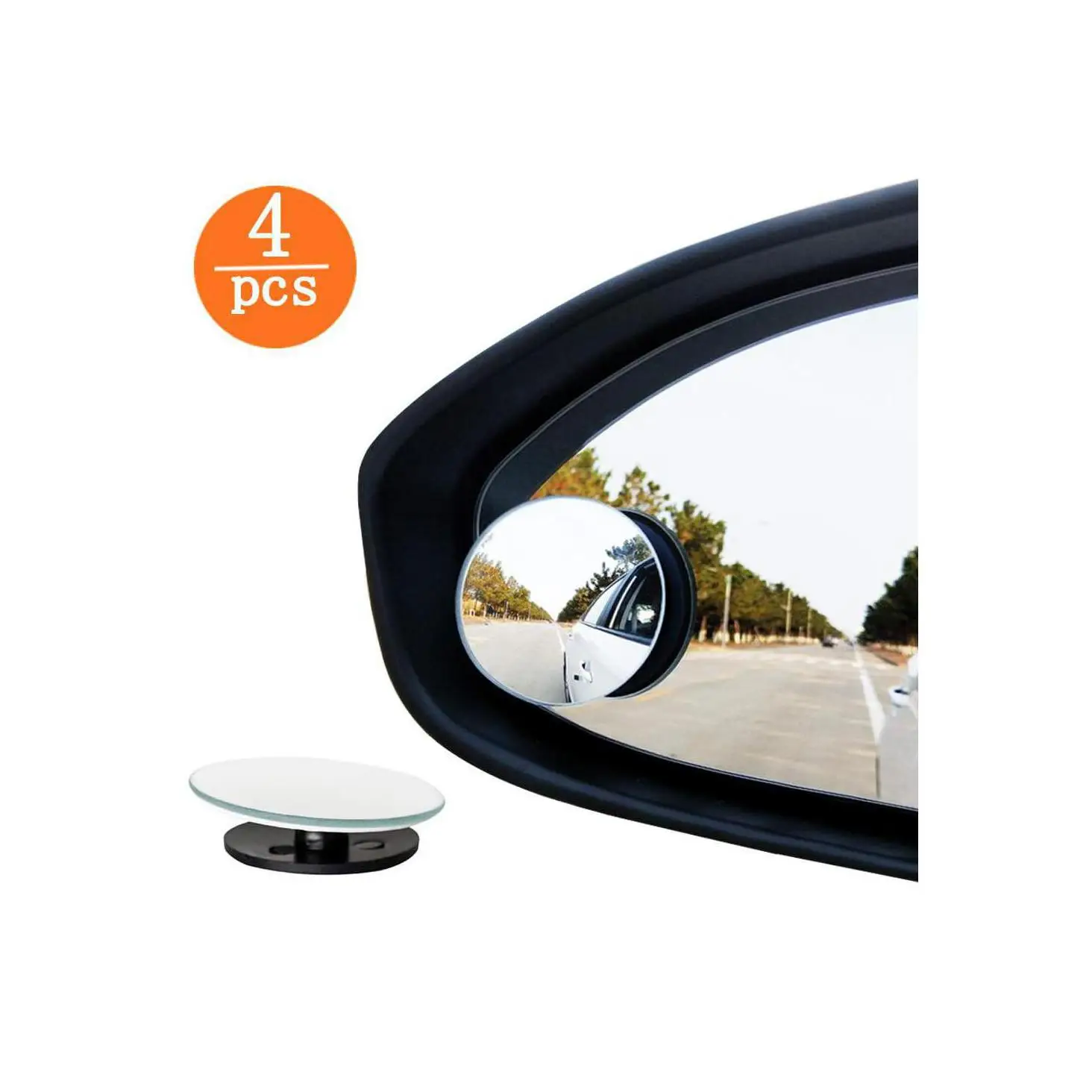 Car Camera Mirror Rear View Car Mirror Cover 12" Wide Angle Universal