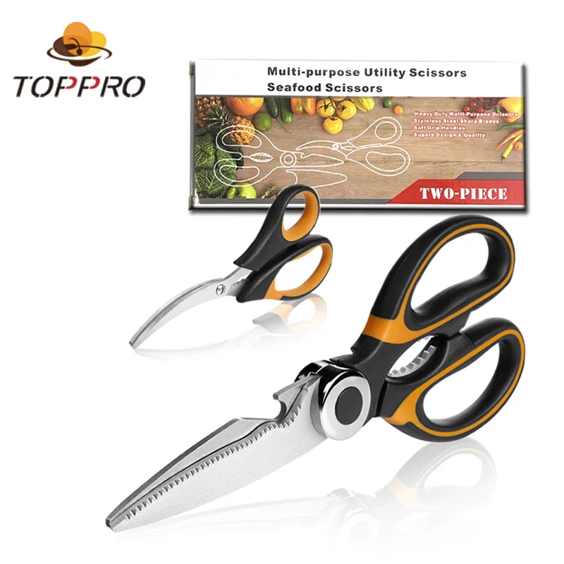 
Amazon stainless steel multi Seafood shear shrimp scissors kitchen scissors set 