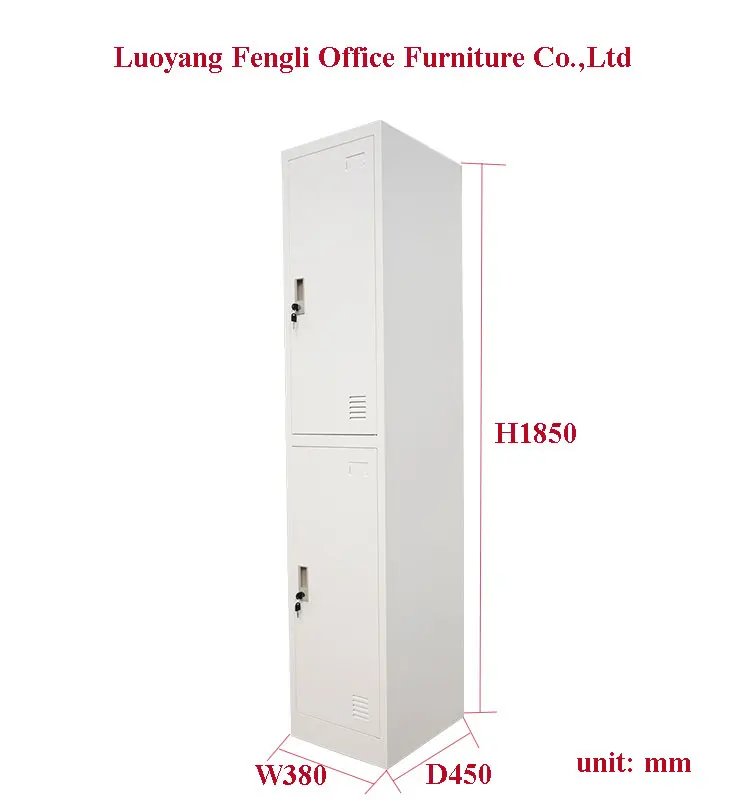 Disassembled Structure Single Column Two Door Kids Mini Locker or Employee Metal Locker