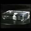 High Polished Clear Glass Lucite Rectangle Lamp Bases 1.25'' Thick CNC Milling Holes Acrylic Cast Sheets