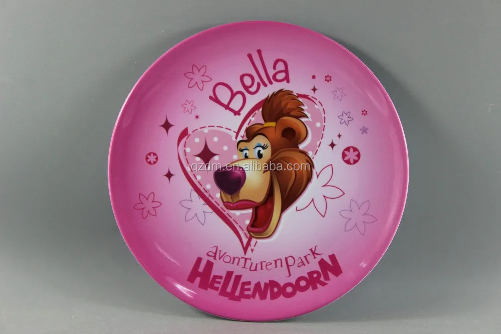 Round Shape Melamine 5 Section Plate Divided Tray