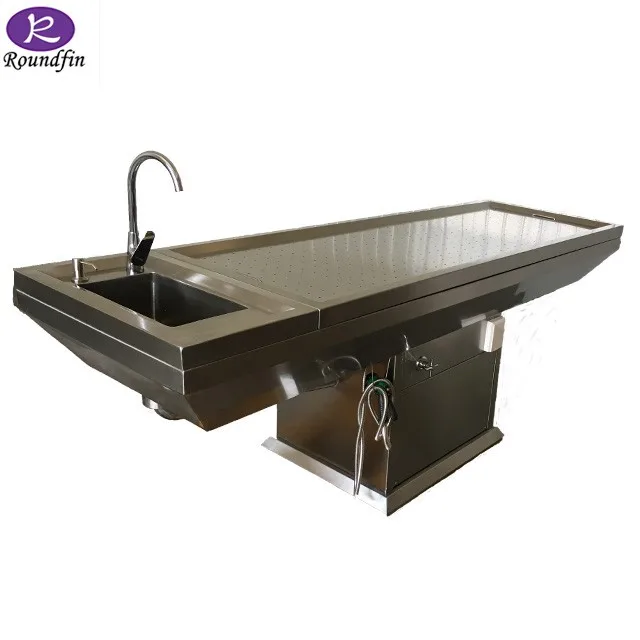 Roundfin Embalming Machine Funeral Embalming Table Funeral Equipment