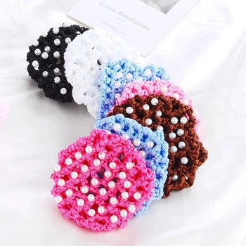 Hb00002 Cute Beautiful Ballet Dance Hair Net Bun Cover Girls