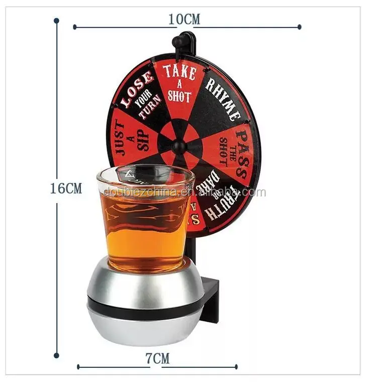Roulette Toy Spinner Spin The Shot Turntable Alcohol Drinks For Bar & Nightclub 