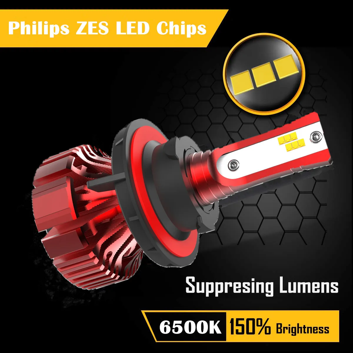 I8 Fanless Mini LED Headlight