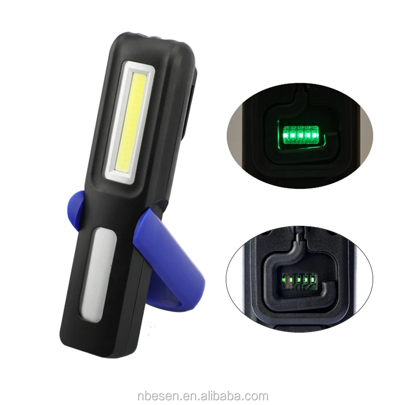 USB input output led rechargeable work light