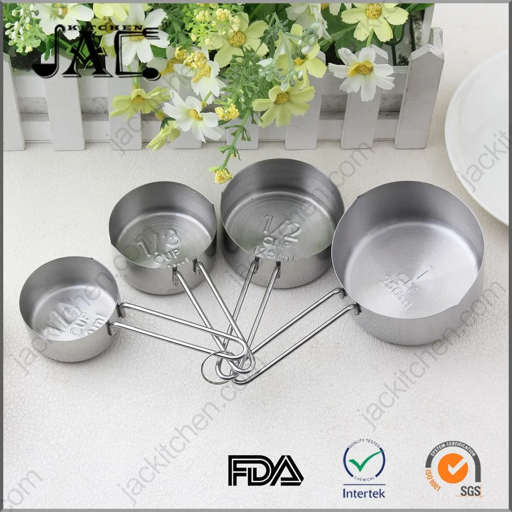 Wholesale Solid Stainless Steel 4 Piece Measuring Cup