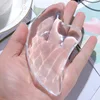 Crystal scraping board transparent face genuine shave artifact shaking sound dredge meridian thin jade roller for face