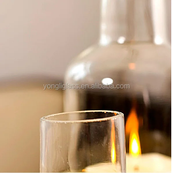 2015 Wholesale creative European glass candle holder romantic/ tall glass candle jar/ tube, transparent glass cup for candle