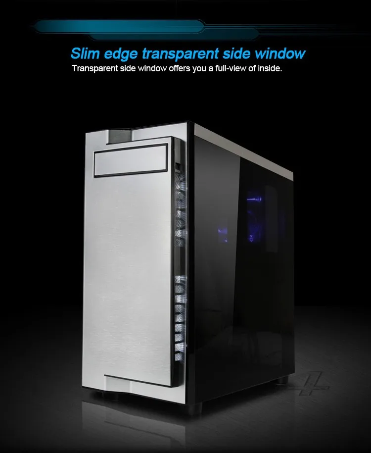 Black Secc Aluminum Custom Mid Tower Pc Case Buy Pc Tower,Pc Tower