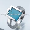 925 Sterling Sliver Adjustable Turquoise Ring