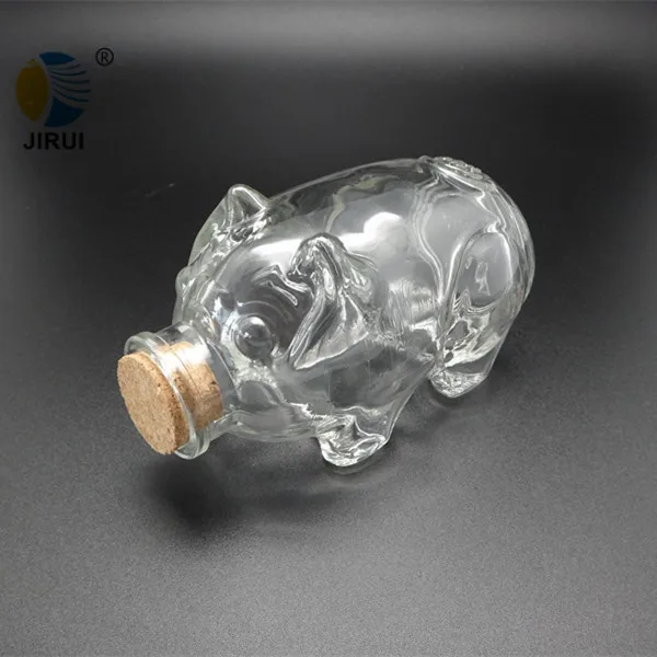 Animal Shaped Bottle Small Decorative Glass Jar For Gift Wishing Bottle
