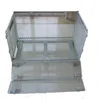 Rolling wheels pallet cage steel wire container