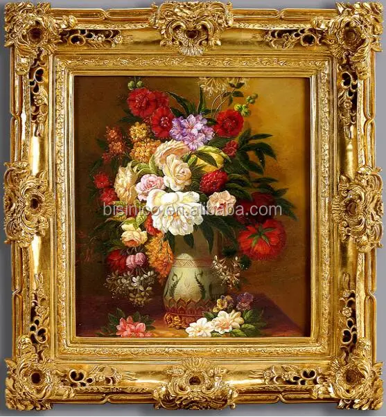 Sicilian Gold Ornately Embossed Gold Frame - Canvas Art & Reproduction Oil  Paintings