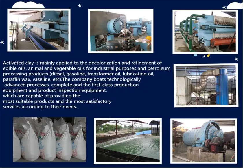 Granular clay for diesel oil