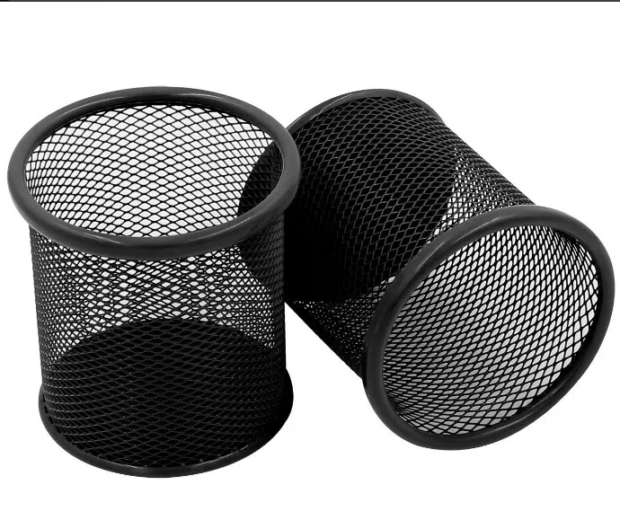 Promo custom hot sale metal mesh pen holder for wholesale