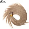Large stock natural color no tangle no shedding itip hair extensions