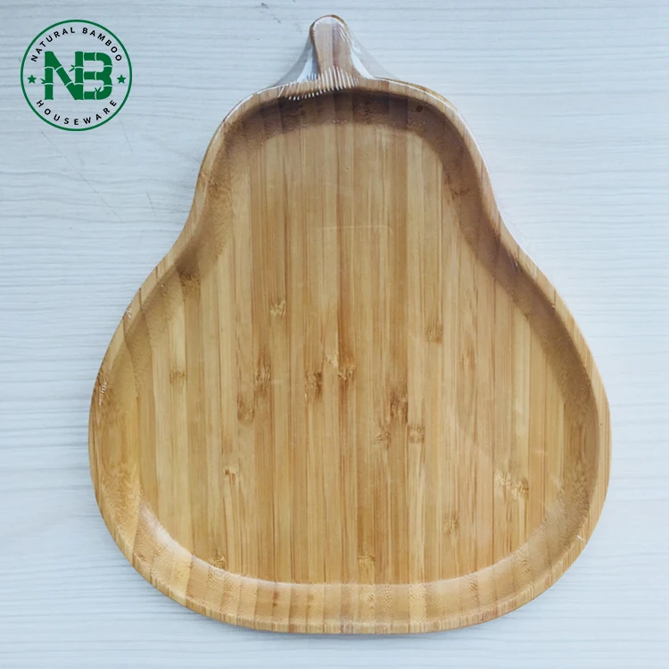 Calabash Shape Bamboo Dry Fruit Decoration Tray Bamboo Fruit Bread