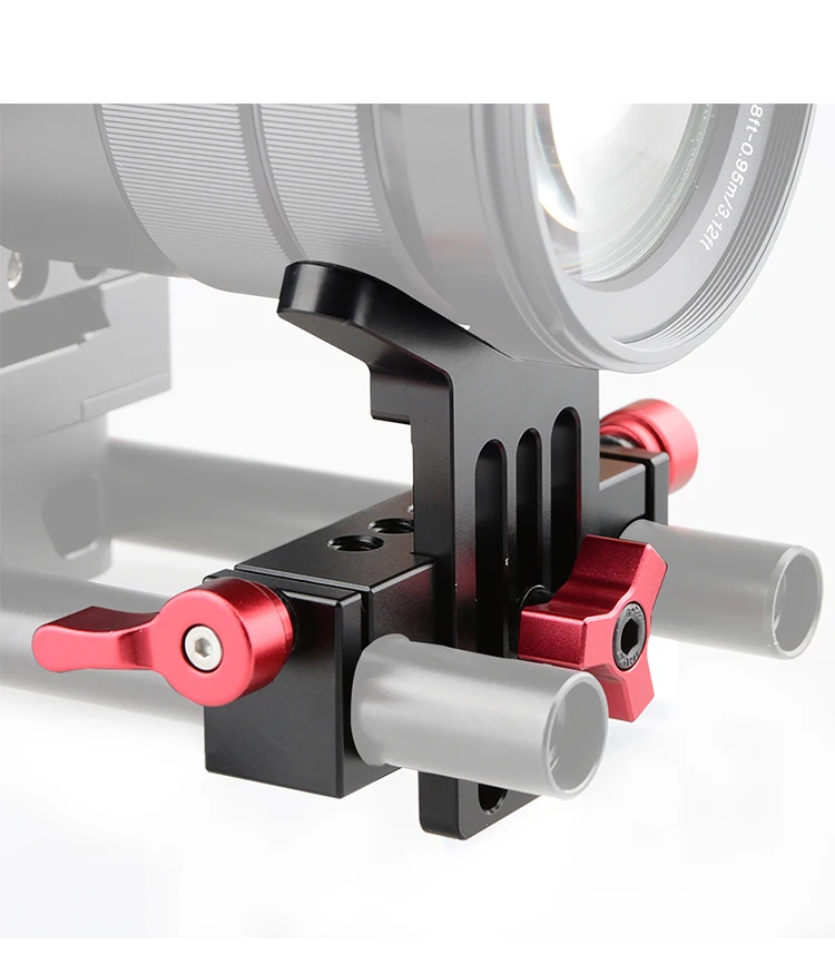 Camvate Camera Lens Support Mount Rod Clamp Holder Bracket For 15mm Rod