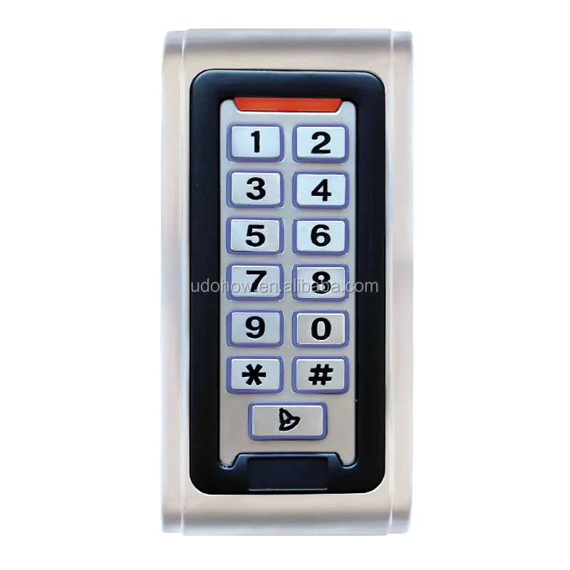 Keypad reader indoor lighted Stand Alone Wiegand soft touch 12VDC 25 cards 