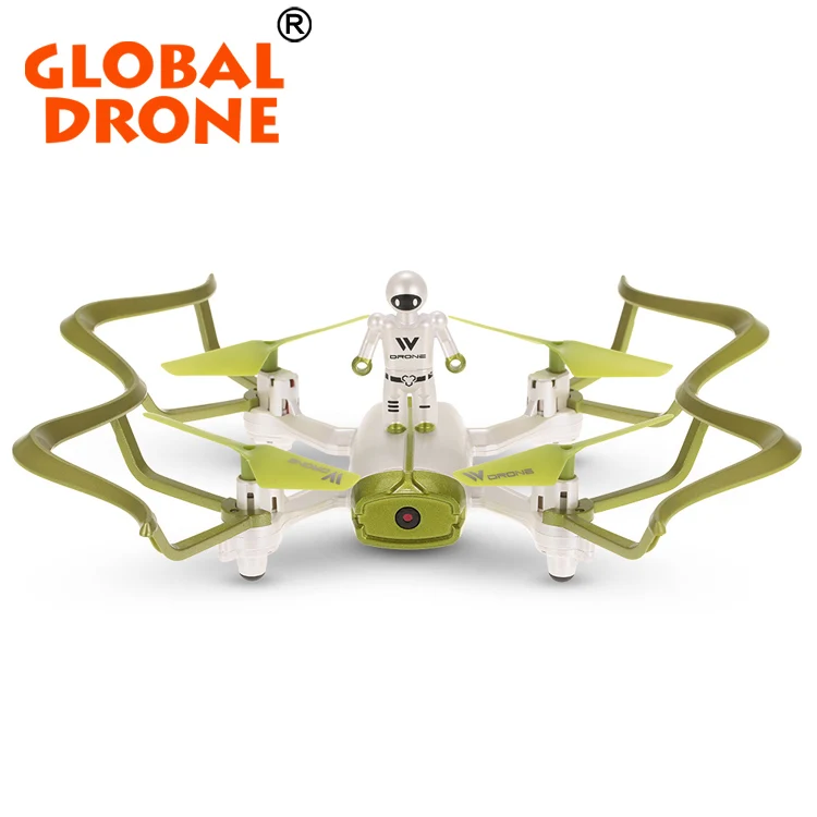 Attop W2 Rc Mini Drone Green&white Color Quadcopter Wifi Fpv Selfie