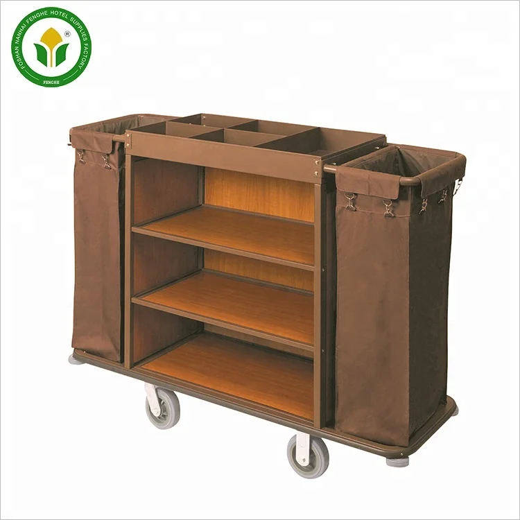 Hotel Room Service Trolley Hospitality Supplies Service Cart Maid's