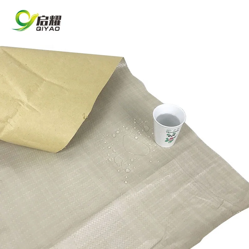 40*60cm Waterproof Kraft Paper Laminated Polypropylene Woven Bag Buy
