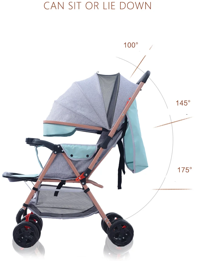 Factory wholesale light weight foldable baby pram 8007 Alibaba