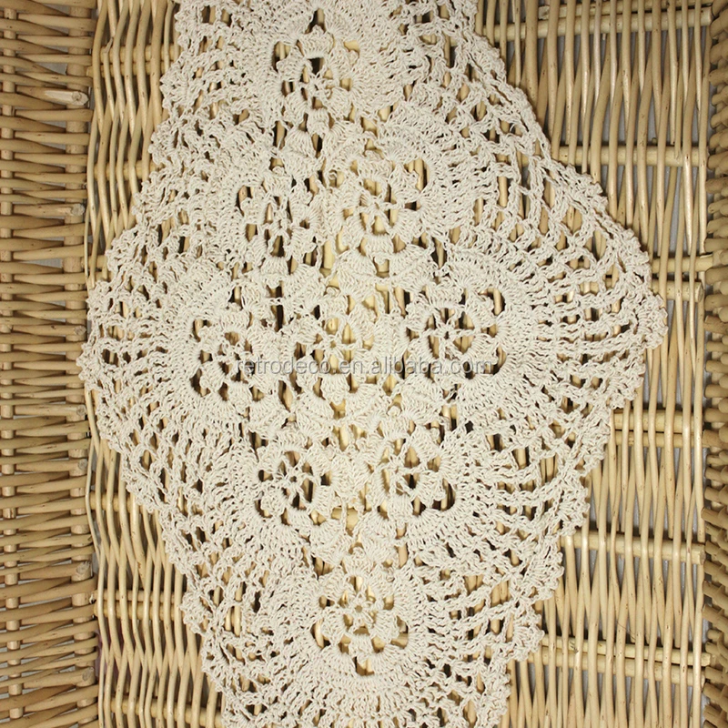Rt19008 100 Cotton And Hand Crochet Table Mat Buy Handmade Crochet