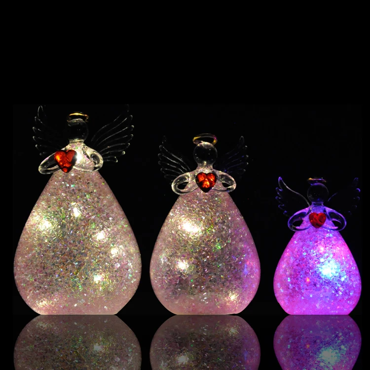 Desk Decoration Hot Sales Wholesale New Design and High Quality Glass Decoration Angel details