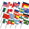Promotional campaign festival international hand flag all countries election small polyester world flags