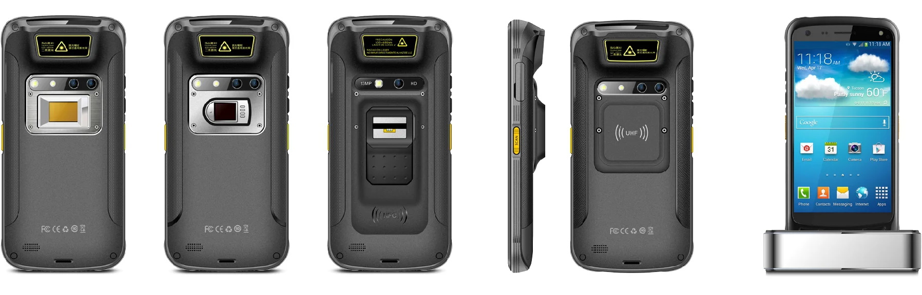 Android 6.0 Os Barcode Scanner Door Lock With 13mp Camera Iris Scanning