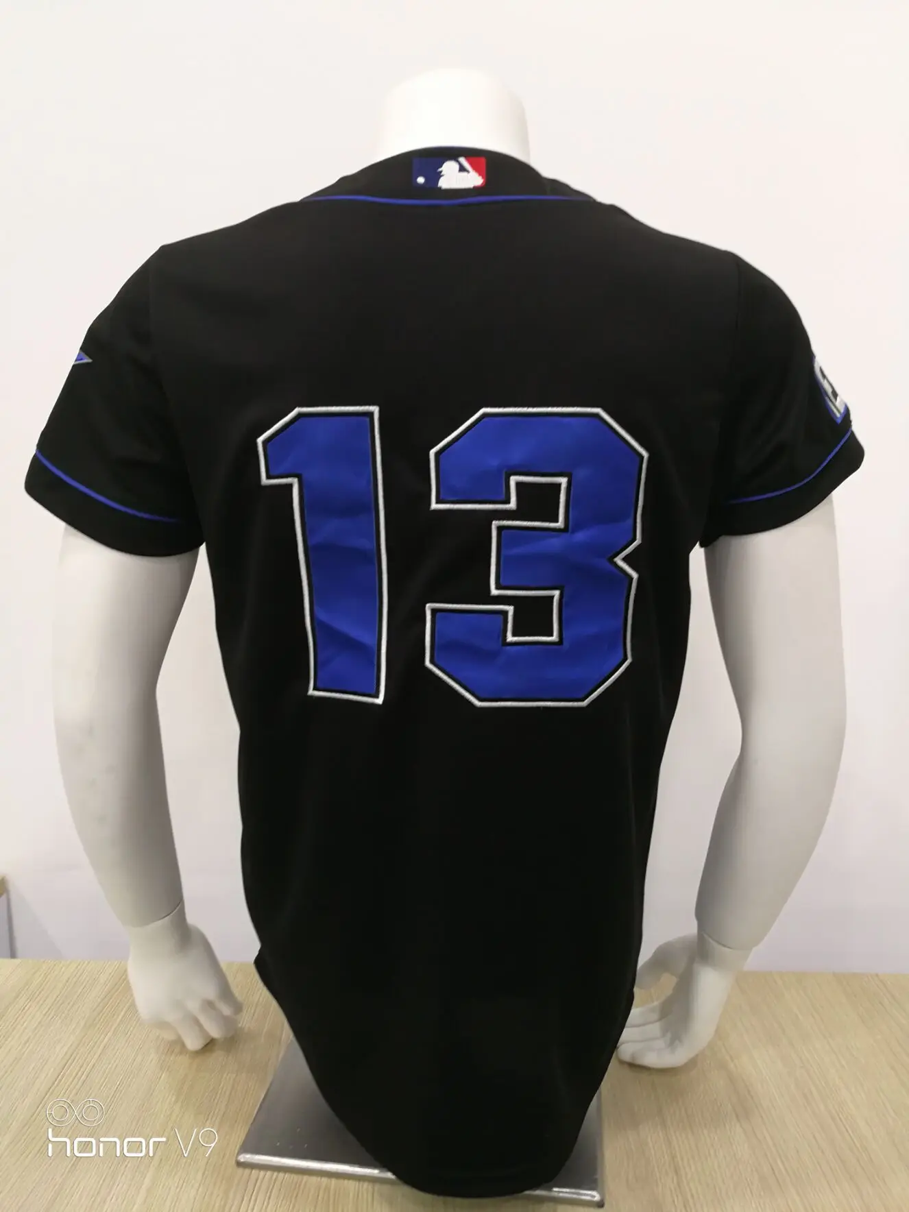 Source black 100% polyester baseball jersey with blue piping blank baseball  jerseys wholesale custom baseball jersey shirts on m.