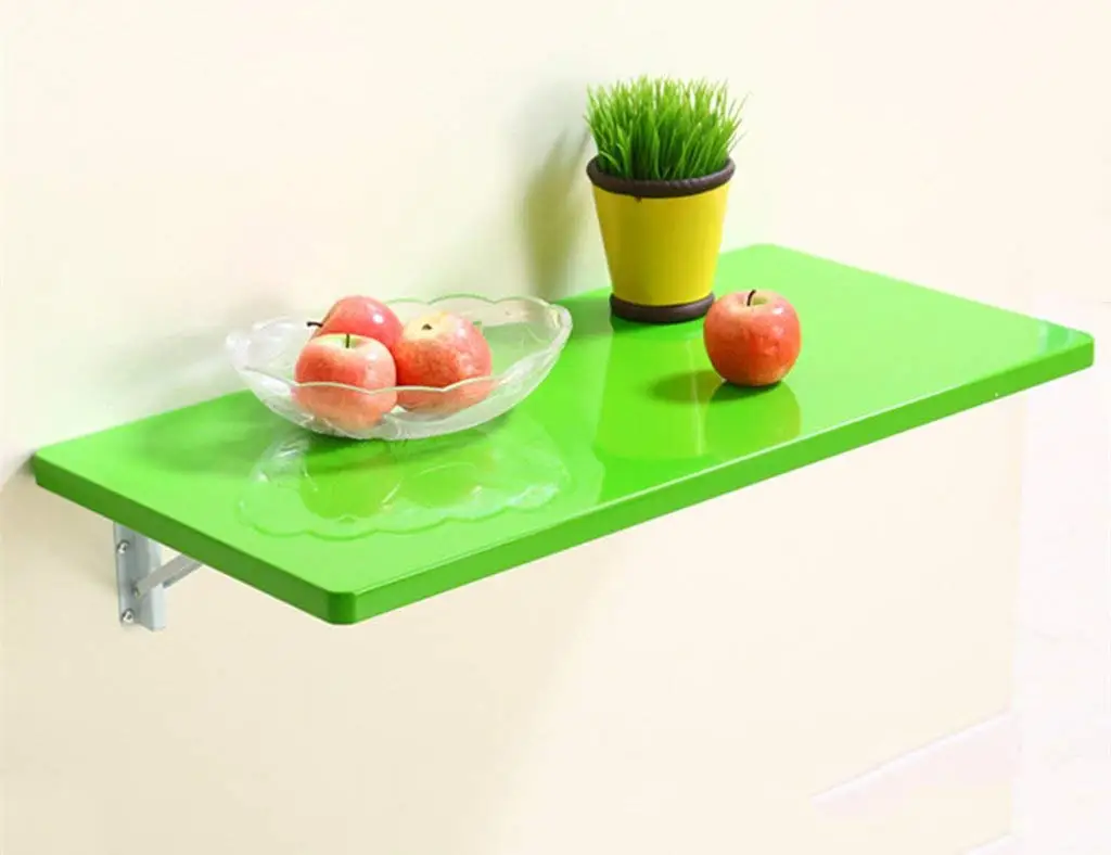 Mmdp Wall-mounted Desk Paint Foldable Dining Table Office Table Computer Desk Learning Table Size Optional (Size : 8040cm)