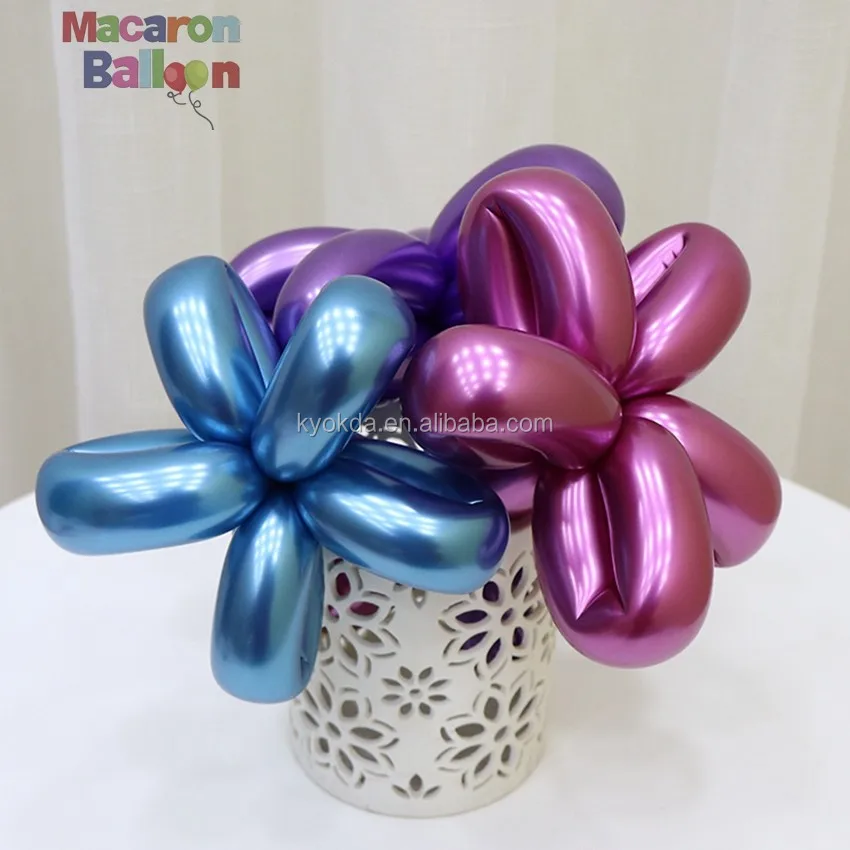 Chrome Twist Balloons For Wedding Birthday Party Decoration Magic Metal Ballons Latex Metallic Long Balloon Animal Flower Kbr045 Buy Chrome Twist Balloons For Wedding Birthday Party Decoration Magic Metal Ballons Latex
