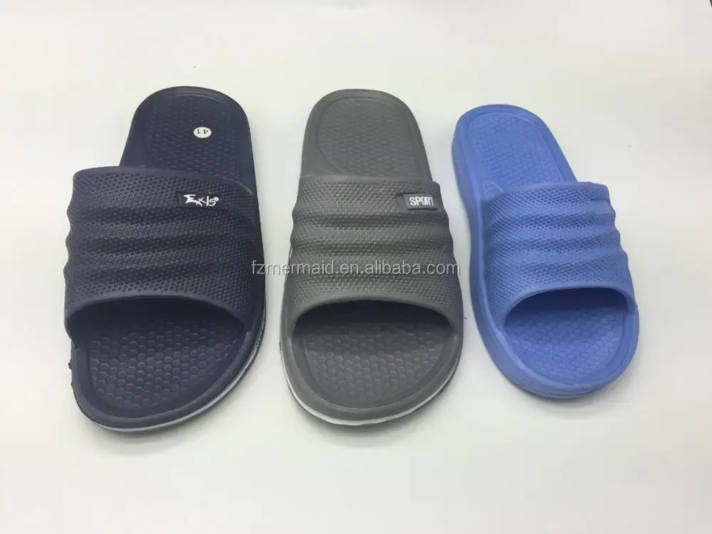 Latest Home Slipper for Men Eva Slide Shoes with Sticker Sport Shoes 2024