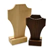 Top quality wooden display jewelry bust counter necklace display custom necklace display bust