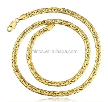 Types Of Gold Chains,Men's Fashion Gold Plated 6mm 50cm 20 Inch Link Chain Necklace - Buy Types