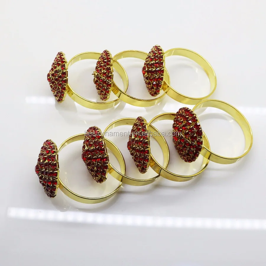 Red Acrylic Serviette Holder Napkin Ring For Wedding Party Dinner Table Decor Buy Make
