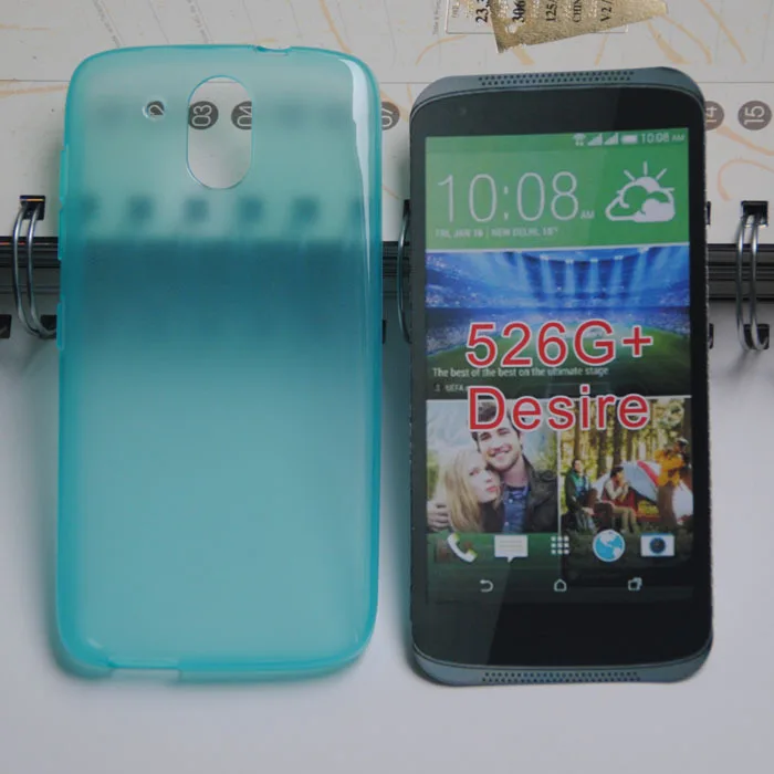 2015 New TPU Soft Gel Pudding Cover Case For HTC Desire 526G+ Mix Colors