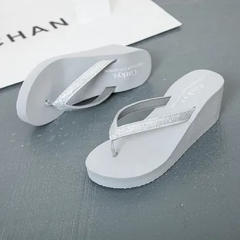 tan wedge flip flop
