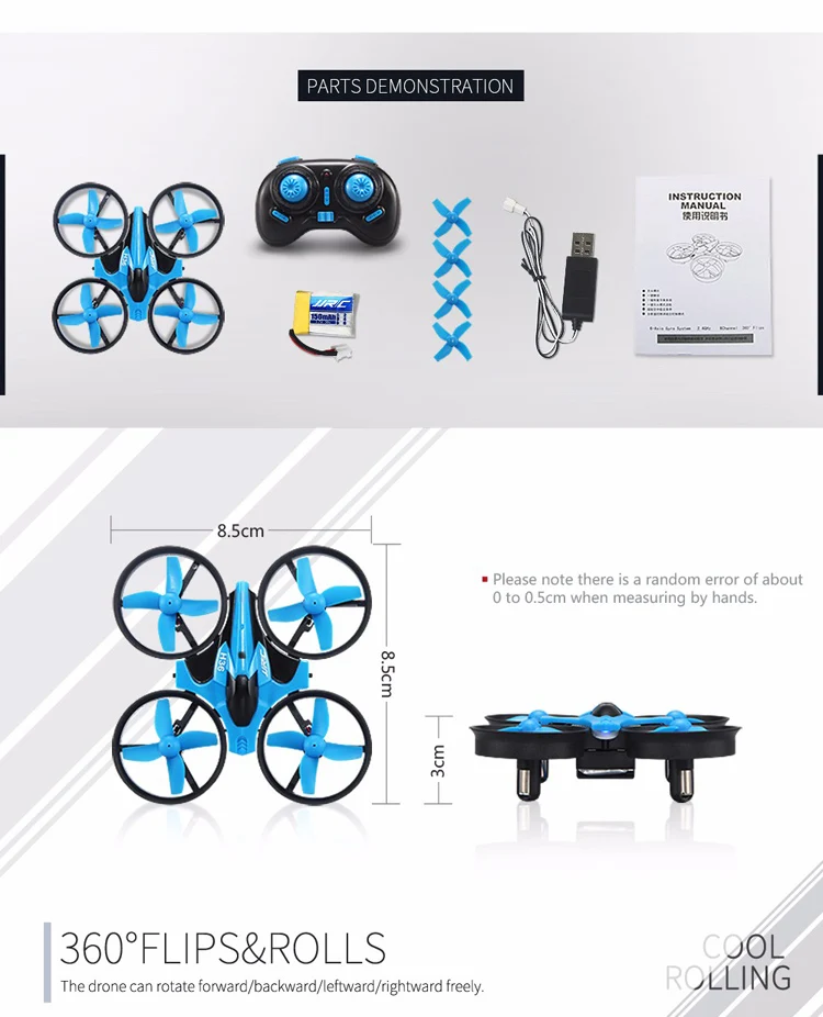JJRC H36 Mini Drone RC Drone Quadcopters Headless Mode One Key Return RC Helicopter VS JJRC H8 Mini H20 Dron Best Toys For Kids.jpg